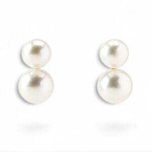 ZARA Double Pearl Earrings